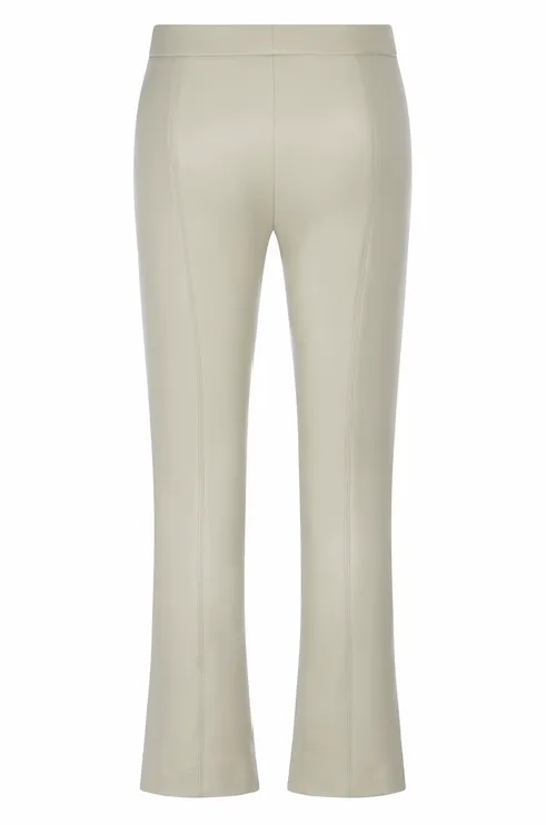 Macy Leather Pant - Grey