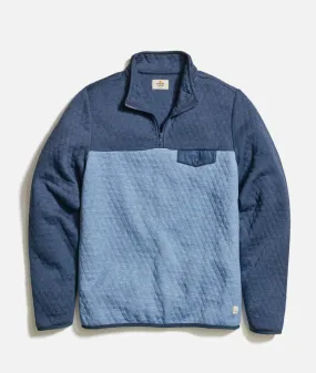 Marine Layer Colorblock Corbet Pullover-navy/mid blue