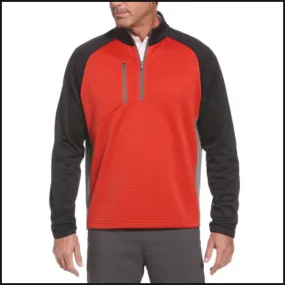 Mens Swing Tech™ Midweight Ottoman Fleece 1/4 Zip Golf Sweater