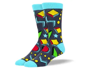 Men's Trendy Grey Art Socks