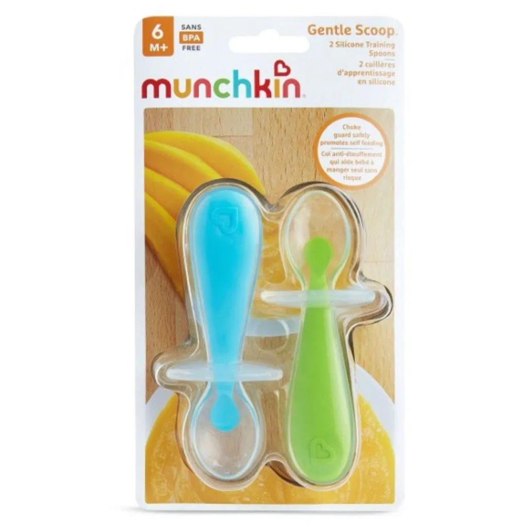 Munchkin Gentle Scoop Silicone Training Spoons 2pcs (6m )