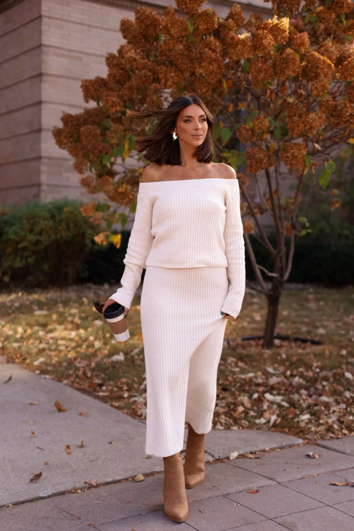 Muse By Magnolia Cream Boatneck Sweater - FINAL SALE