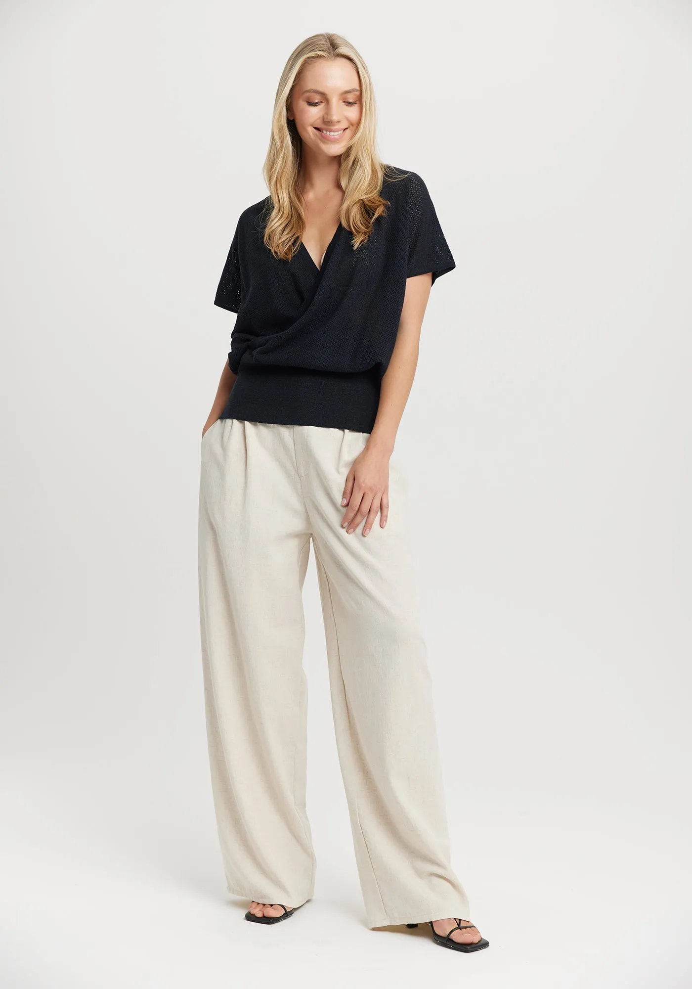 Naia Wrap Top