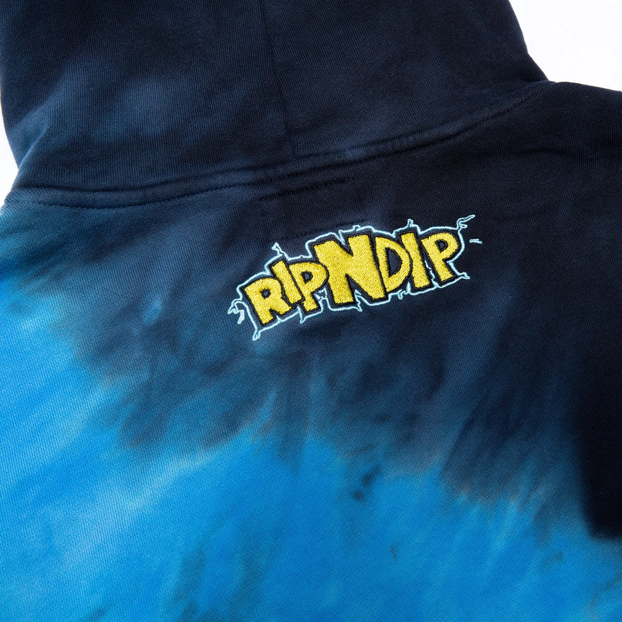 Nermku Battle Hoodie (Black/Blue Dye)