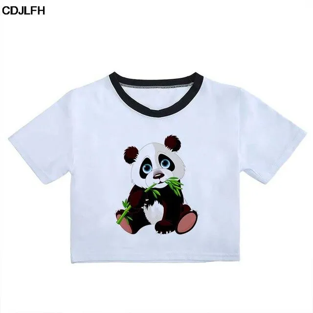 New Panda Crop Top