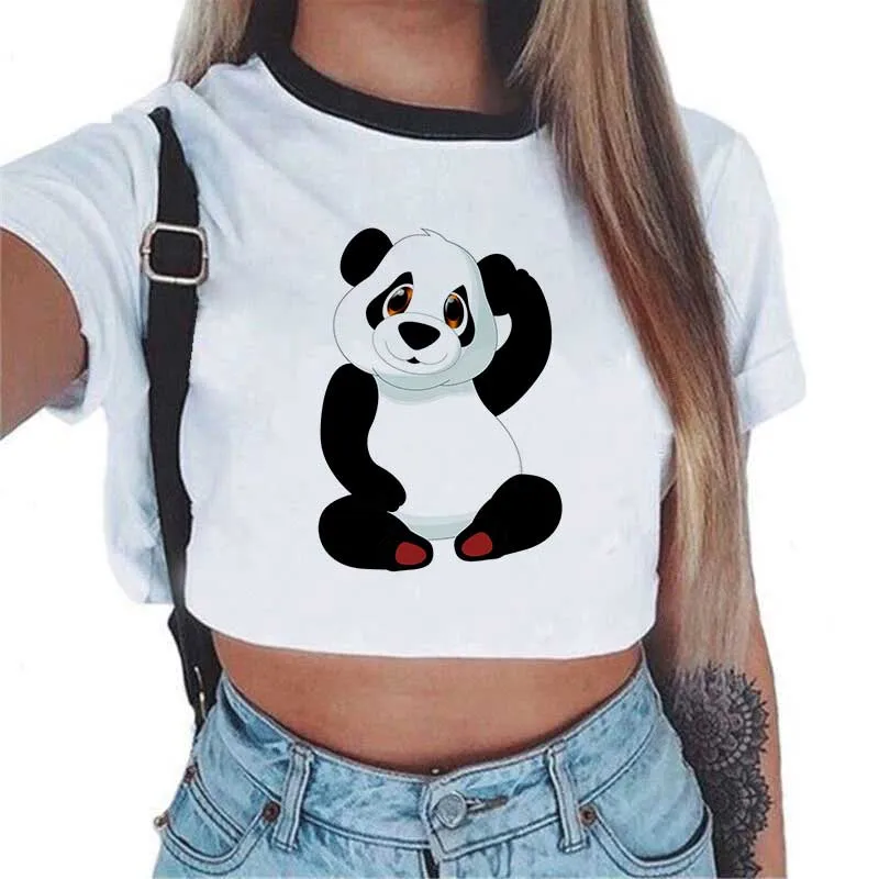 New Panda Crop Top