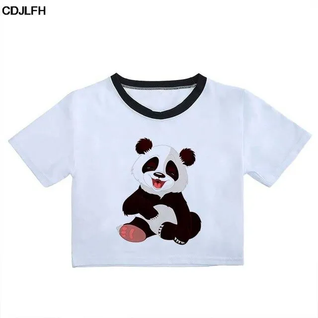 New Panda Crop Top