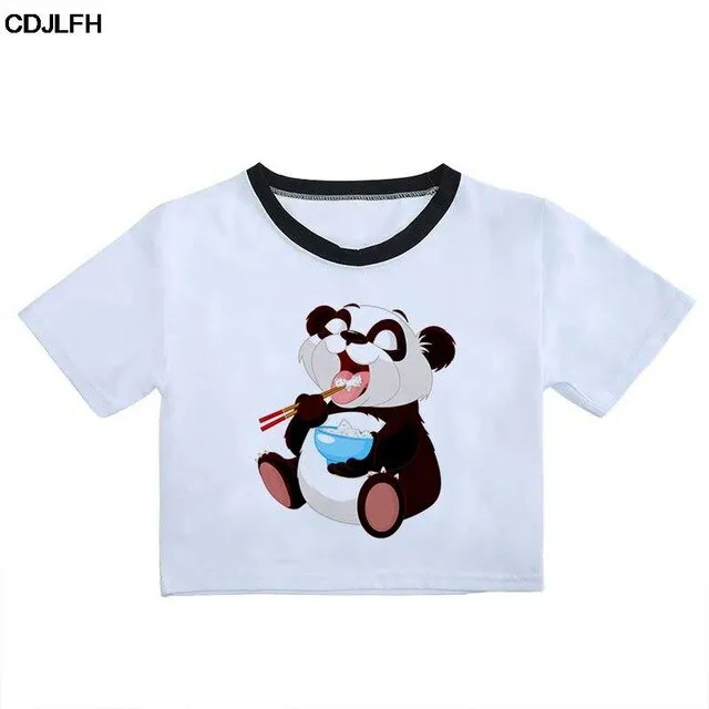 New Panda Crop Top