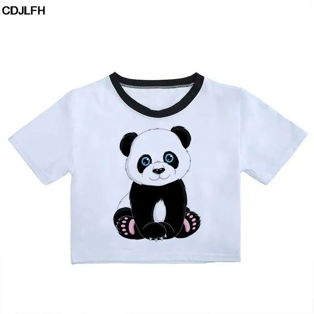 New Panda Crop Top