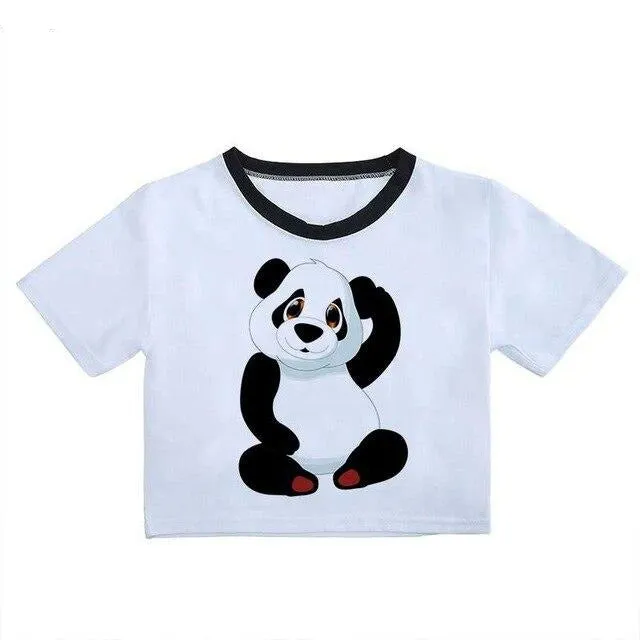 New Panda Crop Top