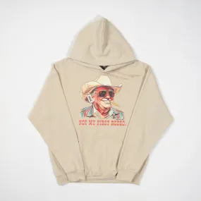 Not My First Rodeo Sand Hoodie - Trump '24