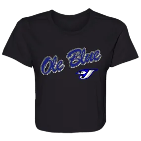 Ole Blue B8882 Ladies' Flowy Cropped Tee