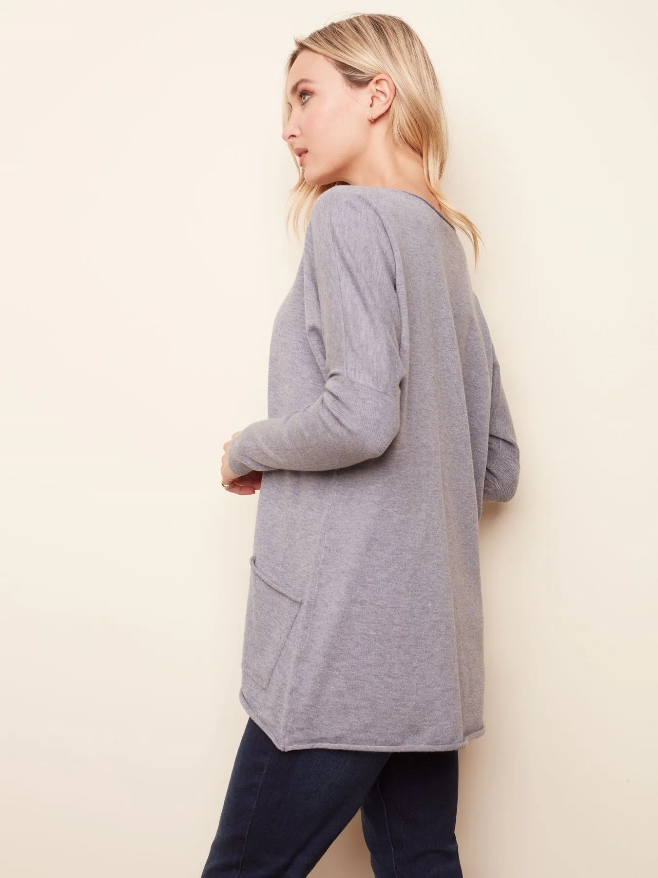 OVERLAP DETAIL SWEATER