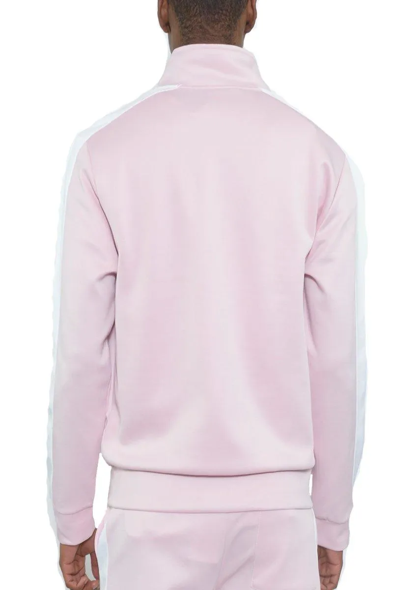 Pink Single Stripe Track Jacket