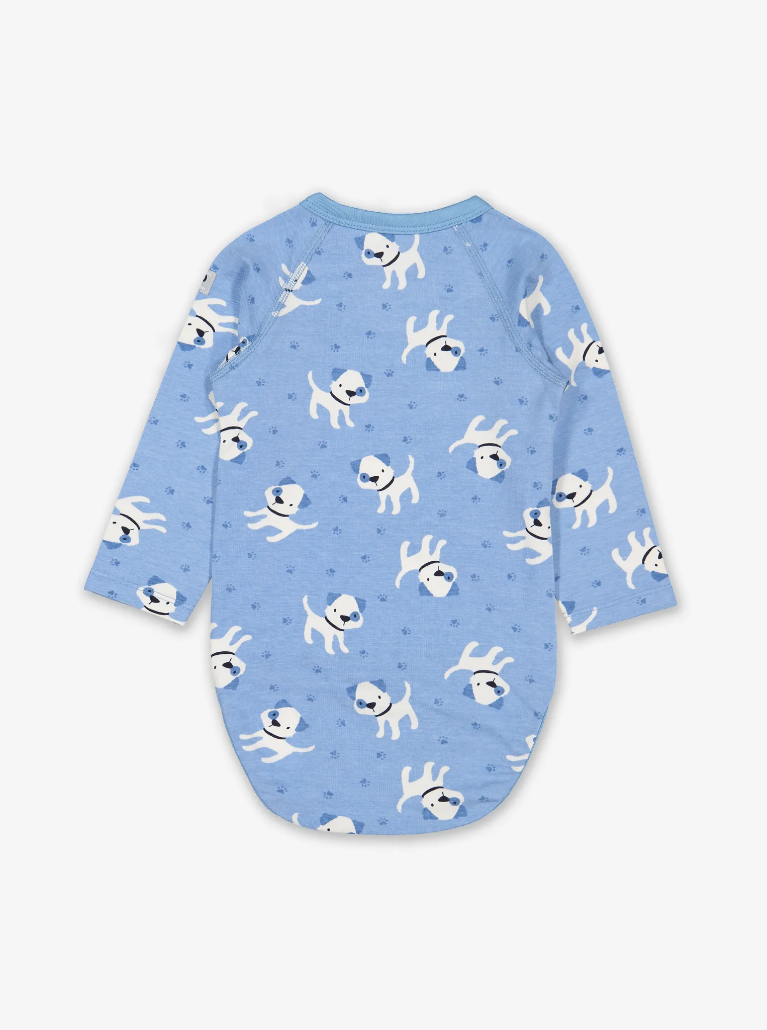 Playful Puppy Wraparound Baby Bodysuit