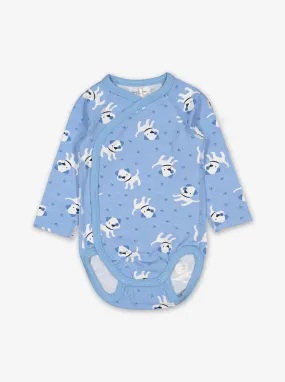 Playful Puppy Wraparound Baby Bodysuit