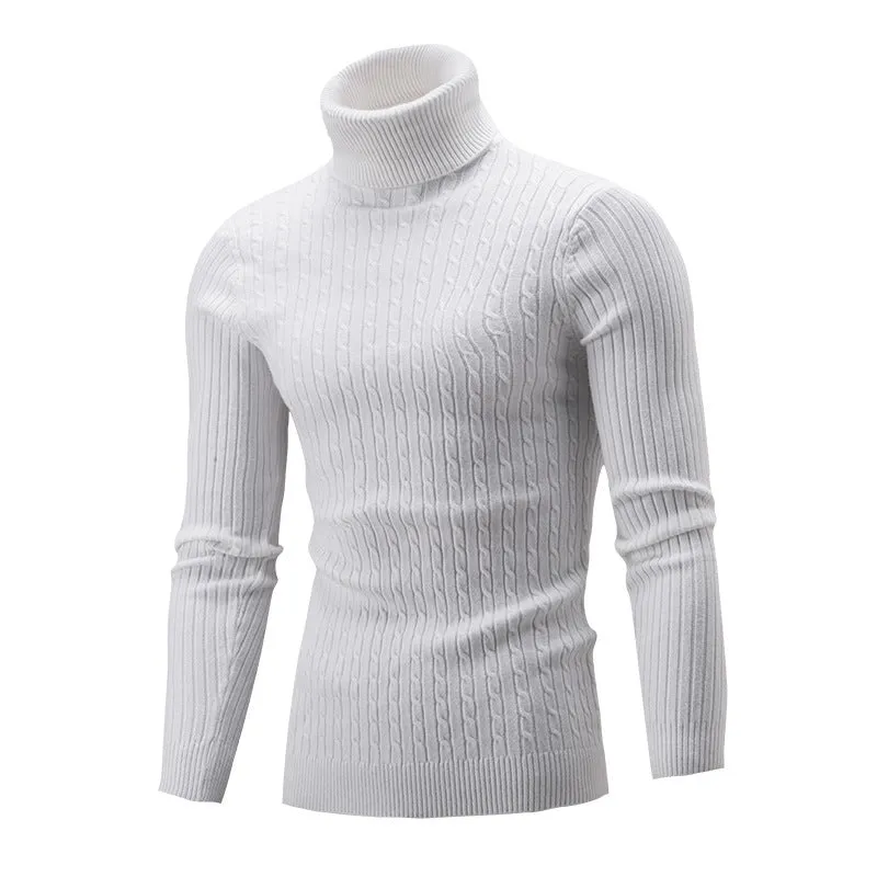 Plus Size Men's Clothing Men's Knitwear Autumn and Winter New High-necked Shirts men Sweaters