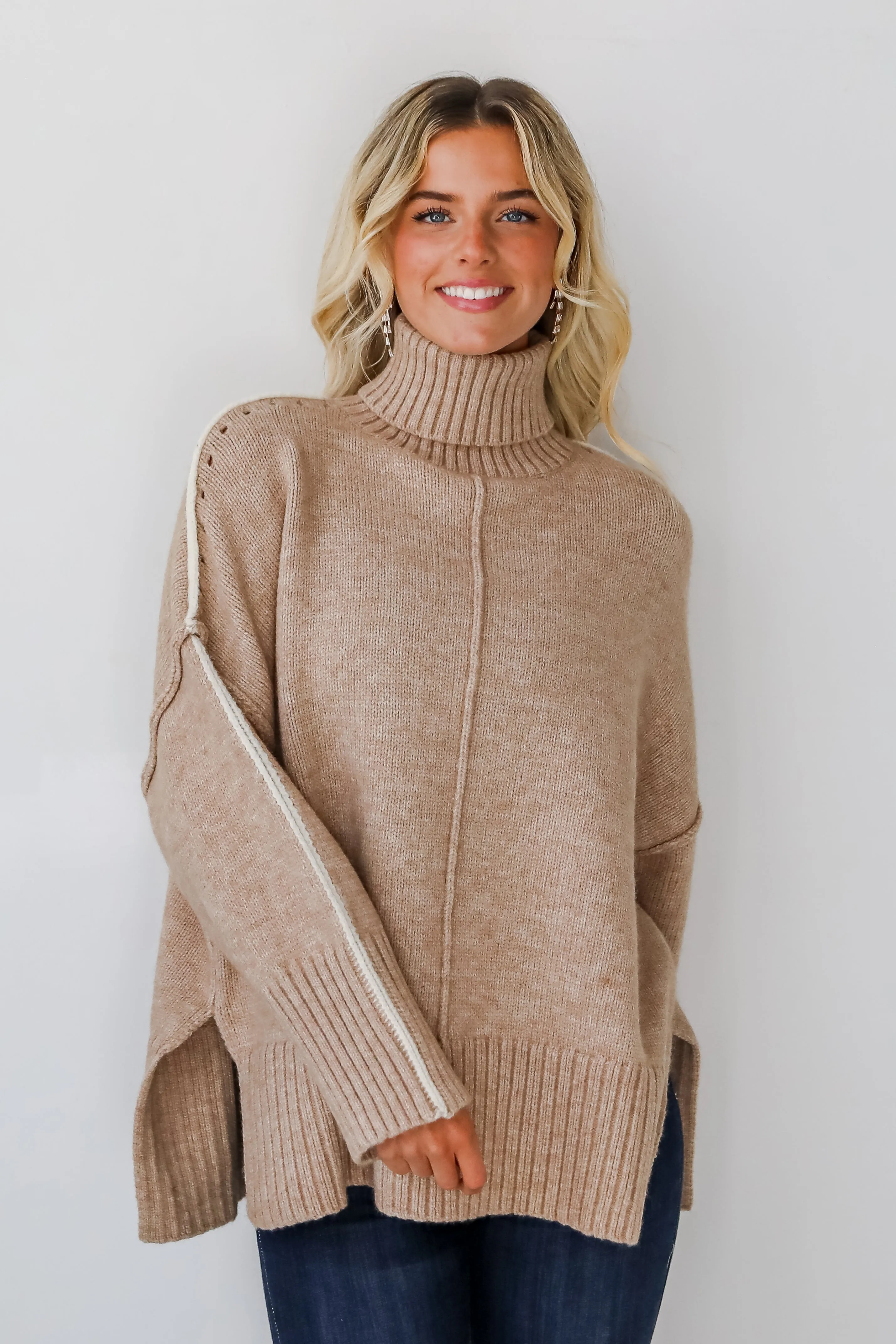 Posh Upgrade Turtleneck Oversized Sweater