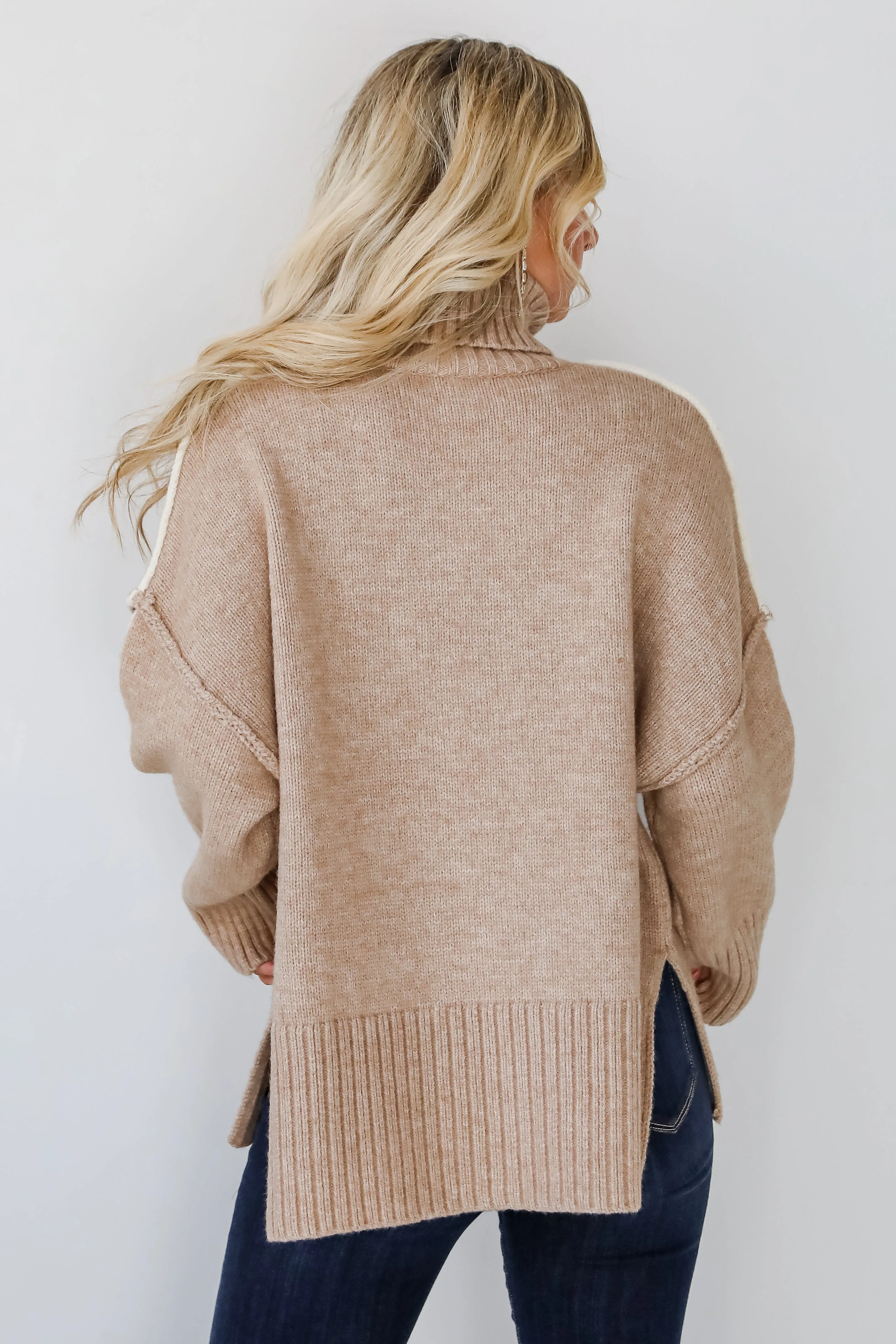 Posh Upgrade Turtleneck Oversized Sweater