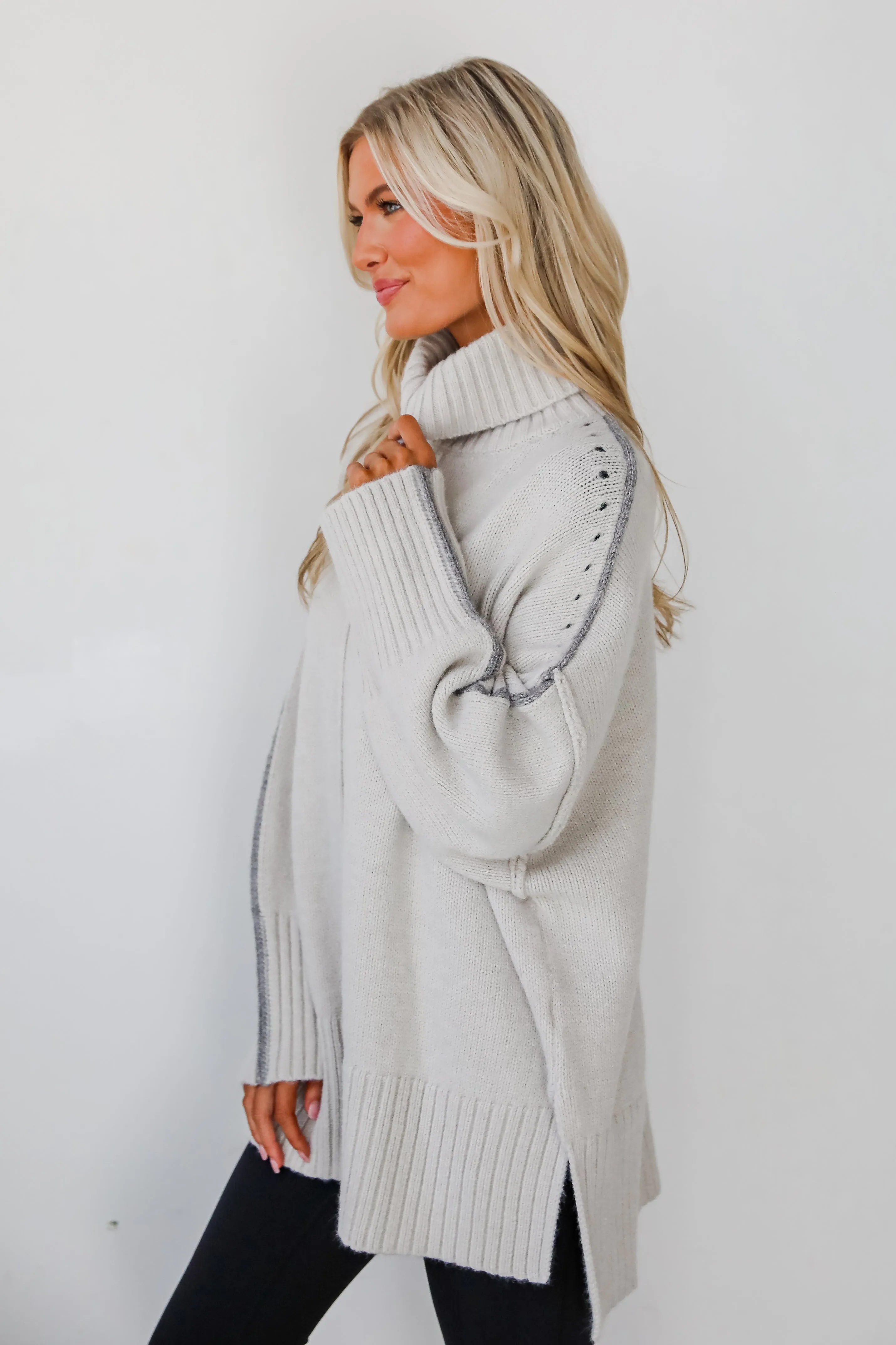 Posh Upgrade Turtleneck Oversized Sweater