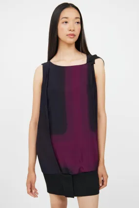 Purple & Black Tunic Top