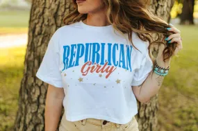 Republican Girly Boxy Crop Graphic Tee