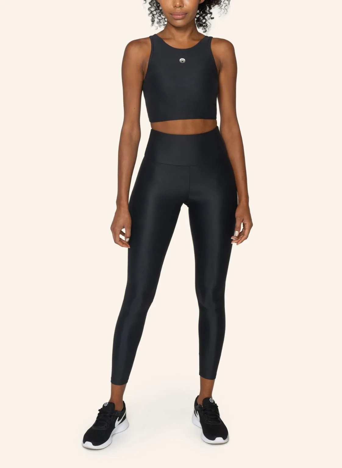 Rhône High Neck Sports Bra Crop Top  Lava Stone