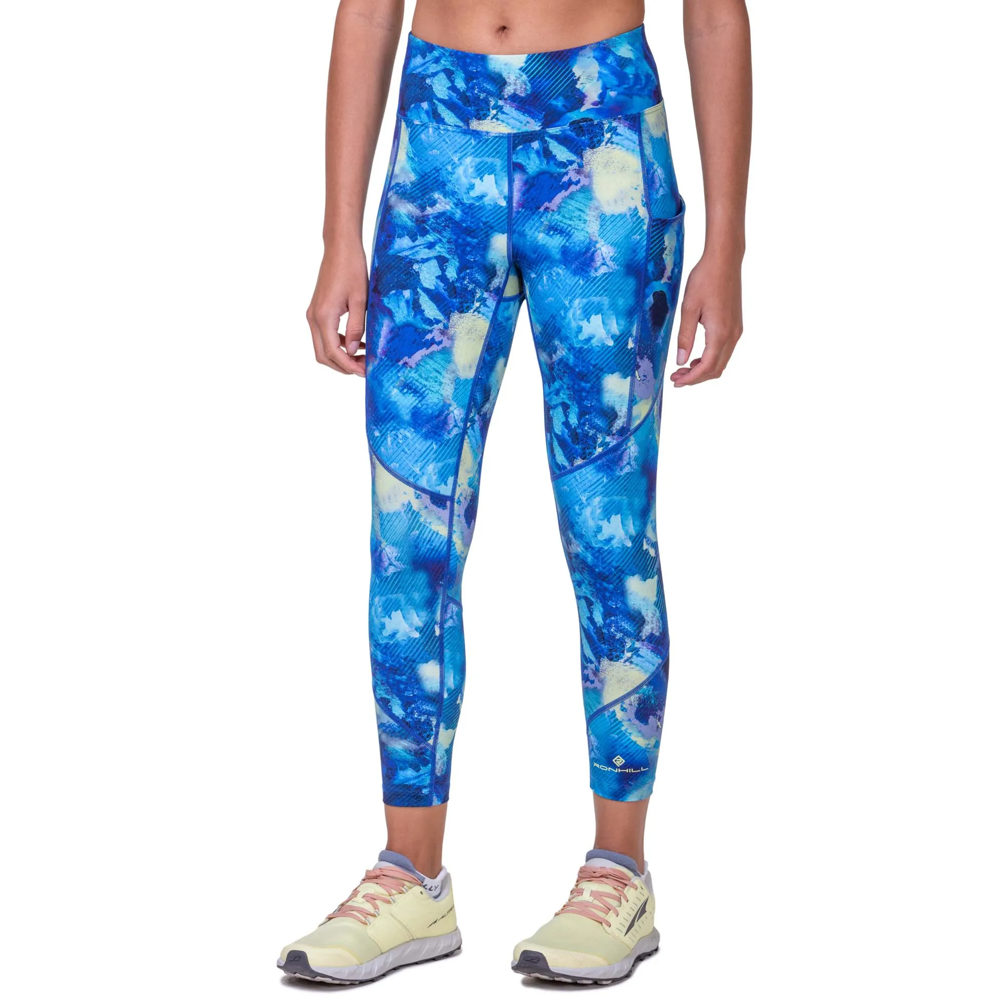 Ronhill | Women's Tech Crop Tight - Blue Summer Haze