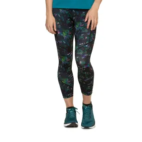 Ronhill | Women's Tech Crop Tight - Digital Jungle