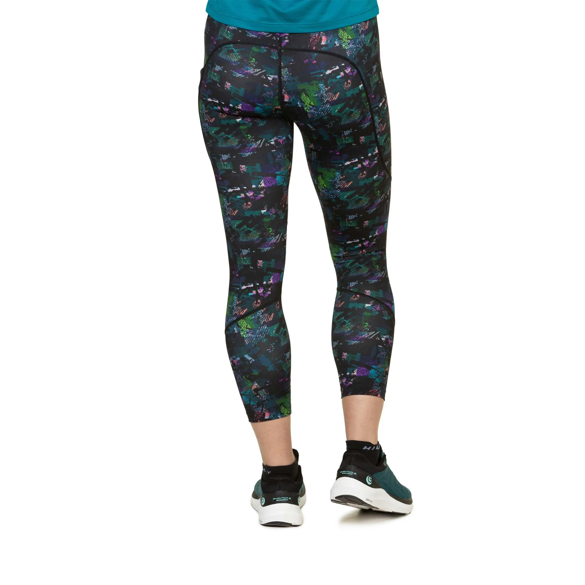 Ronhill | Women's Tech Crop Tight - Digital Jungle