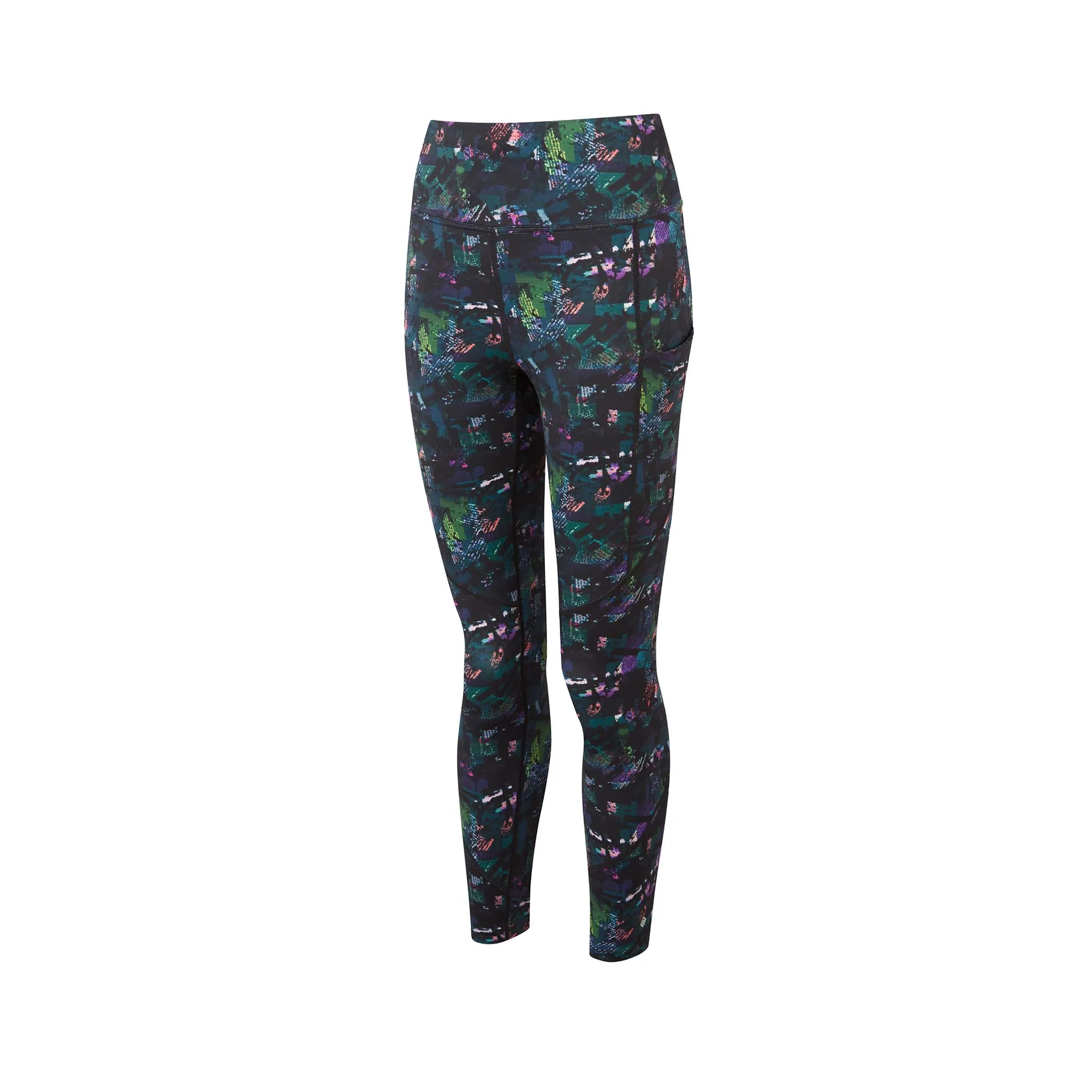 Ronhill | Women's Tech Crop Tight - Digital Jungle