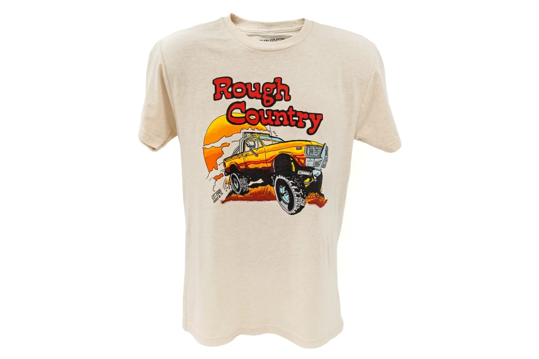 Rough Country T-Shirt - Throwback - Cream - 2XL