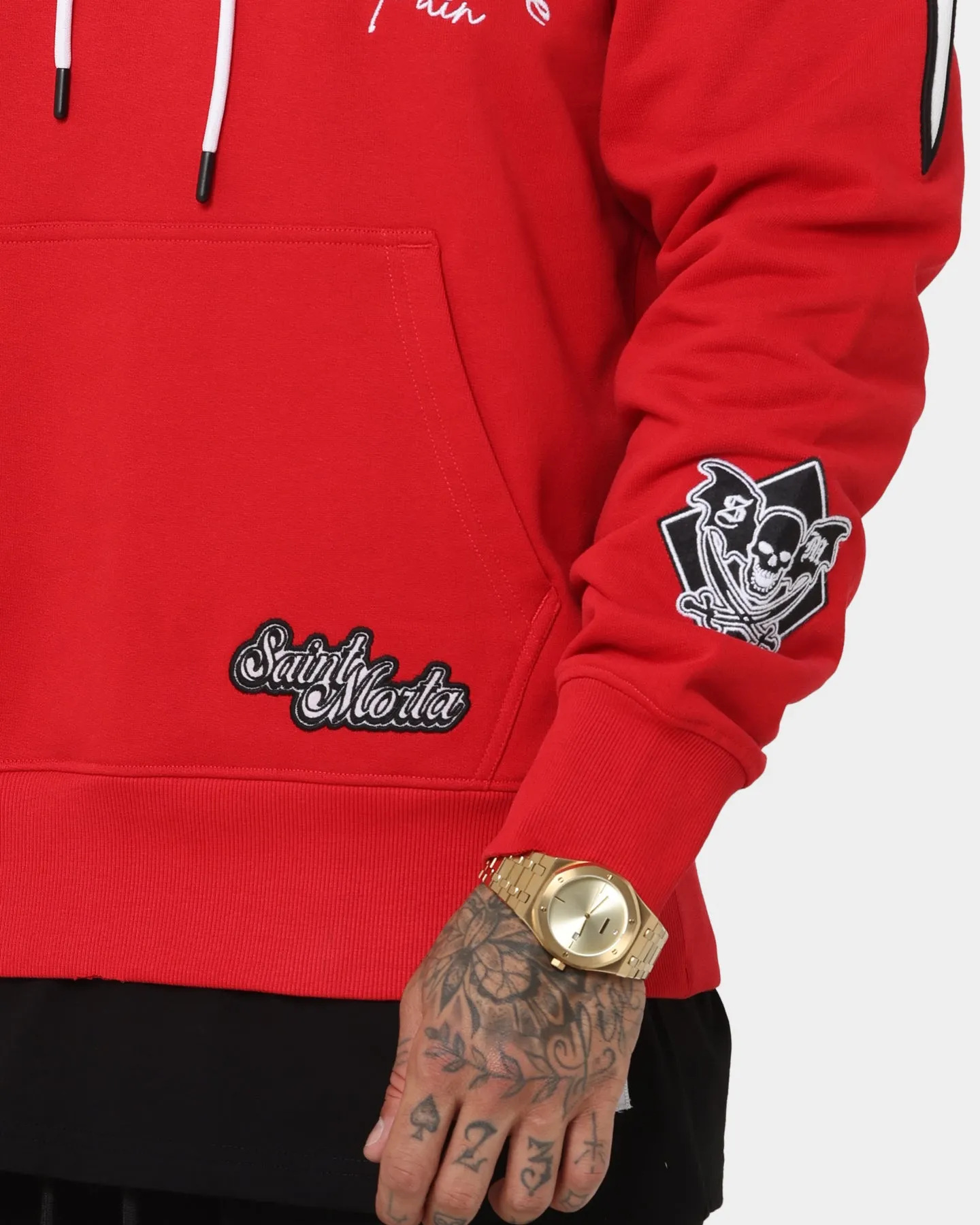 Saint Morta Graveyard Hoodie Red