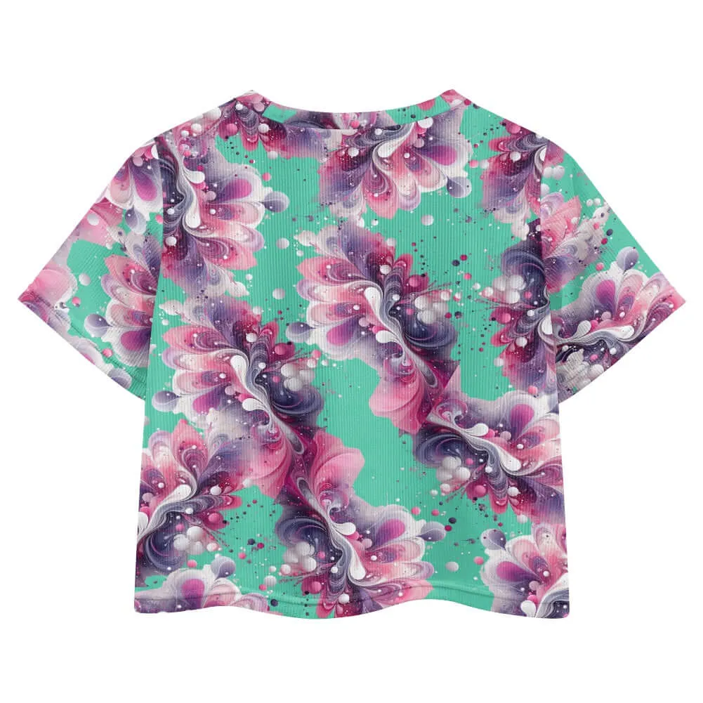 Splatter Girls Crop T -shirt