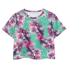 Splatter Girls Crop T -shirt