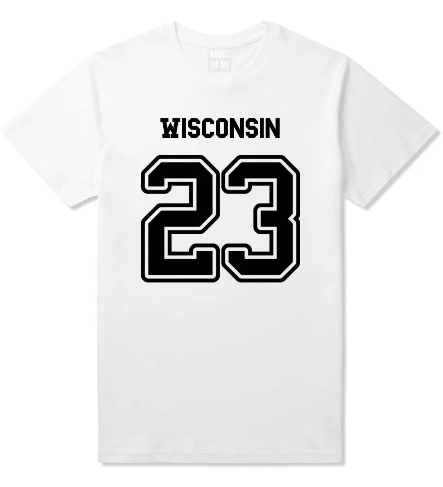 Sport Style Wisconsin 23 Team State Jersey Mens T-Shirt