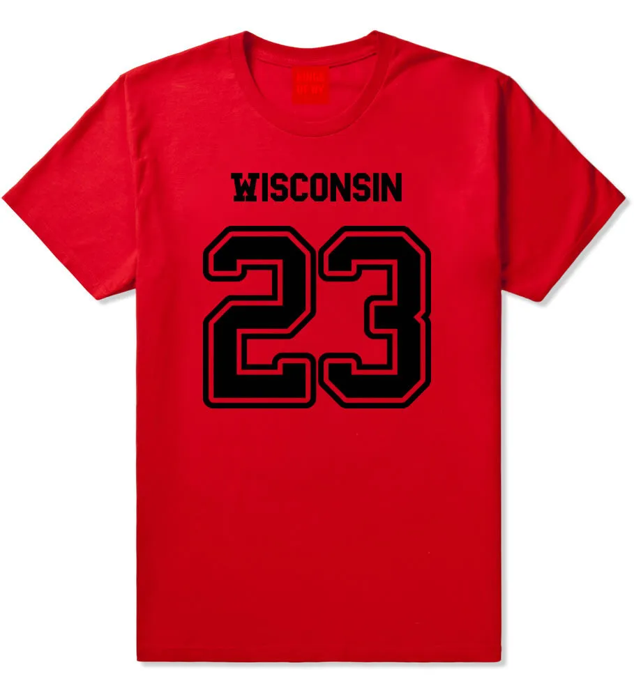 Sport Style Wisconsin 23 Team State Jersey Mens T-Shirt