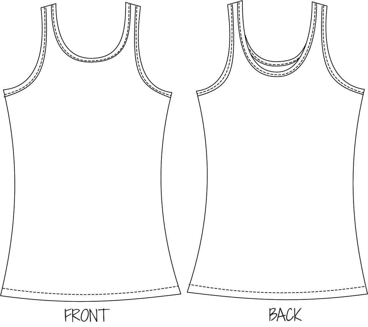 Staple Tank PDF Sewing Pattern XXS - 3XL