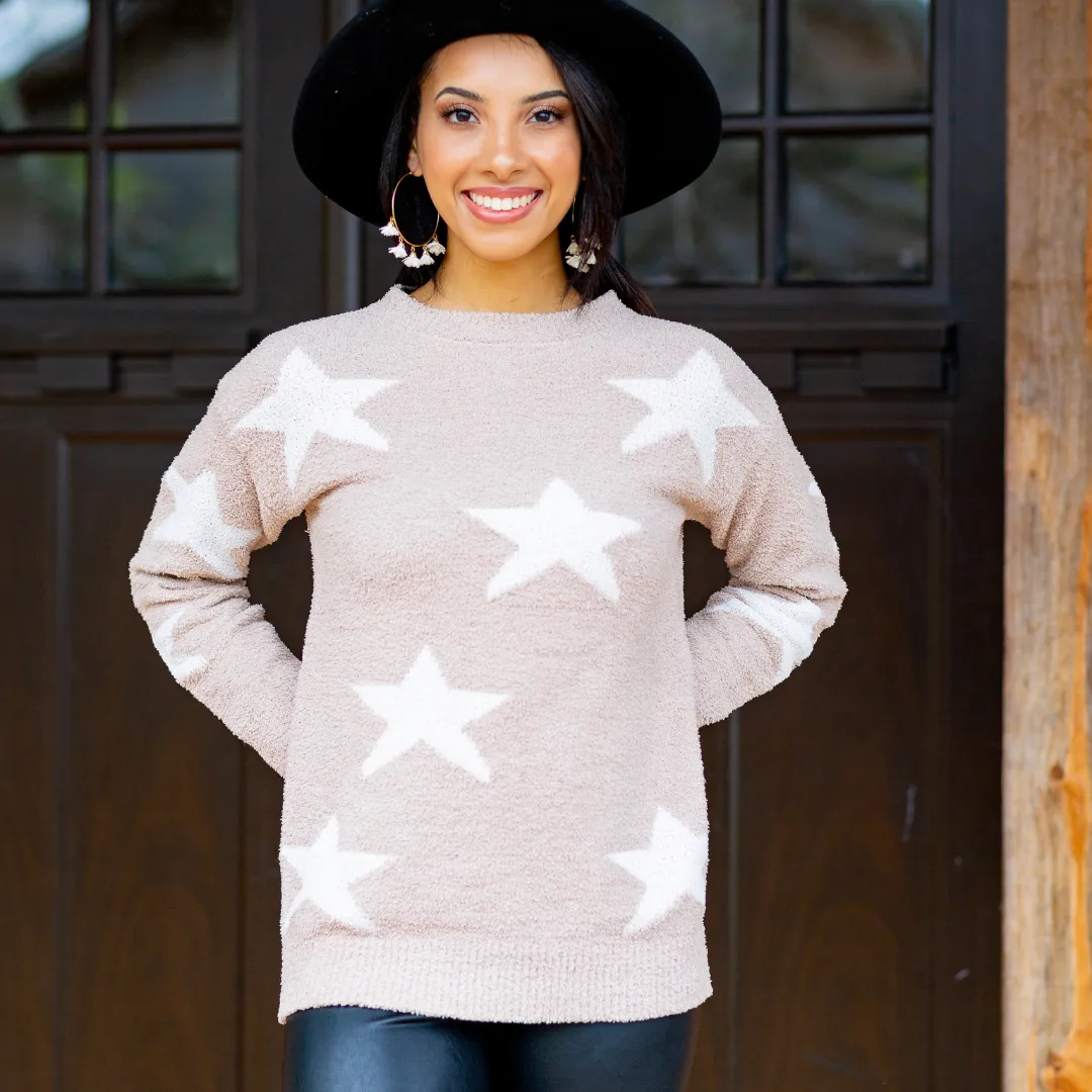 Star Sweater - Tan