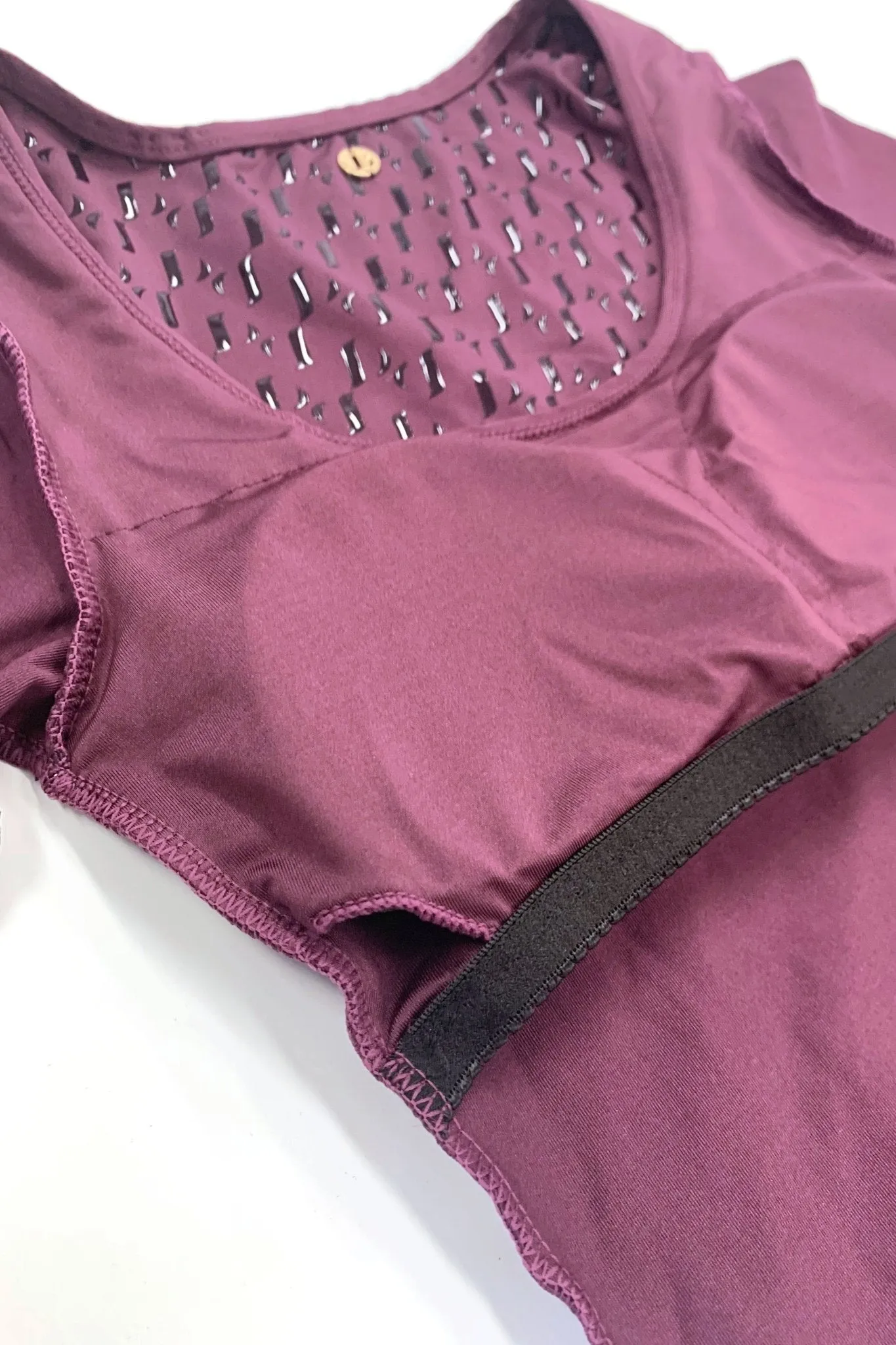 Sticky Grip Crop - Long Sleeve Crop Recycled Mulberry