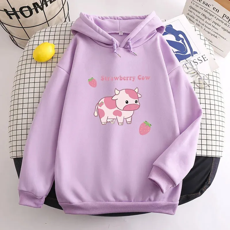 Strawberry Cow Hoodie