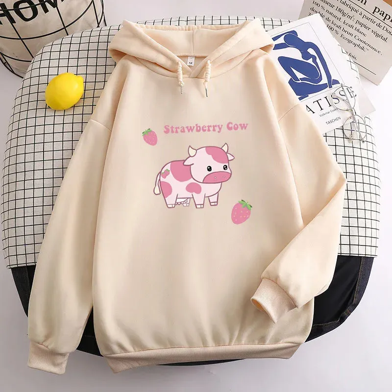 Strawberry Cow Hoodie