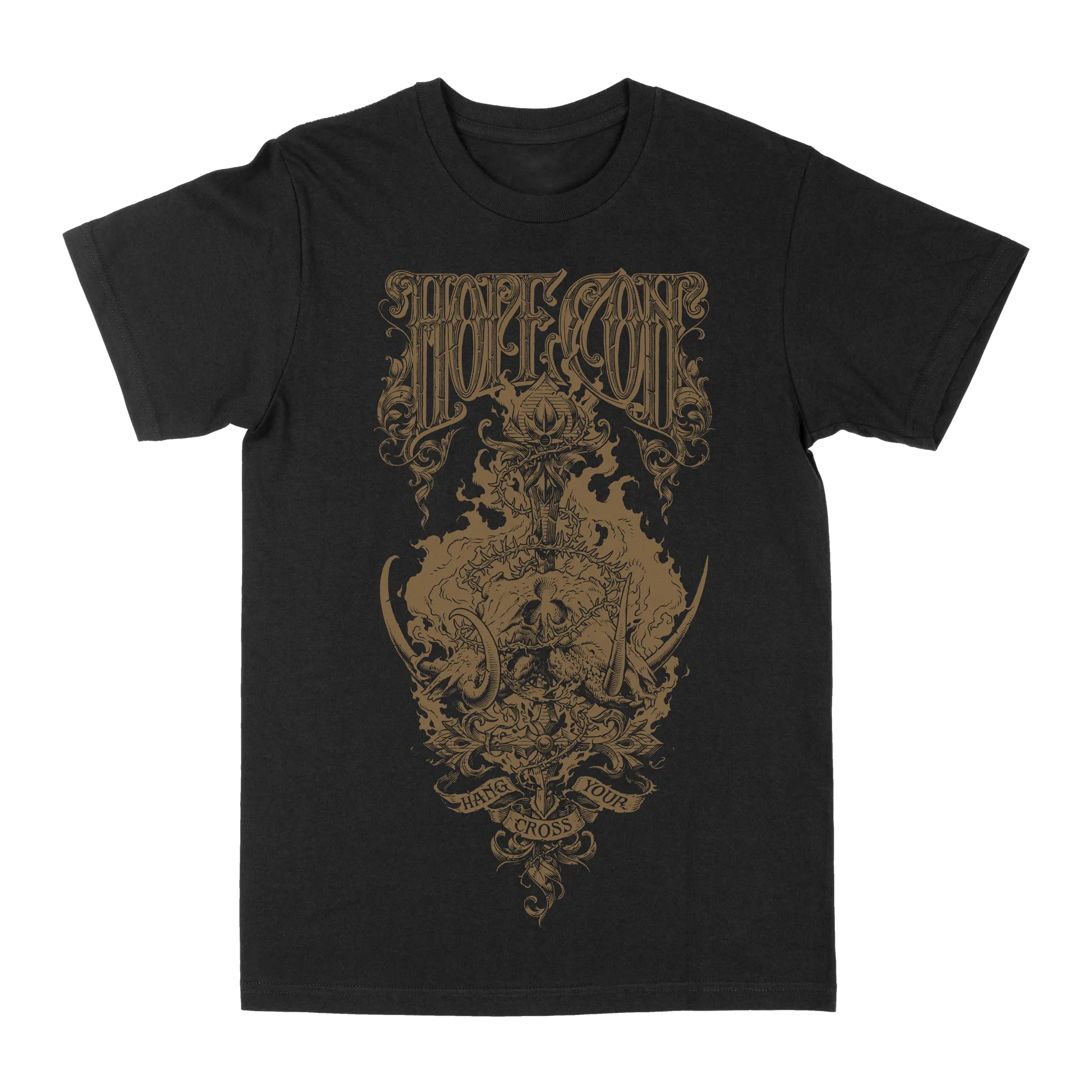 The Hope Conspiracy "Hang Your Cross: Gold" Black T-Shirt