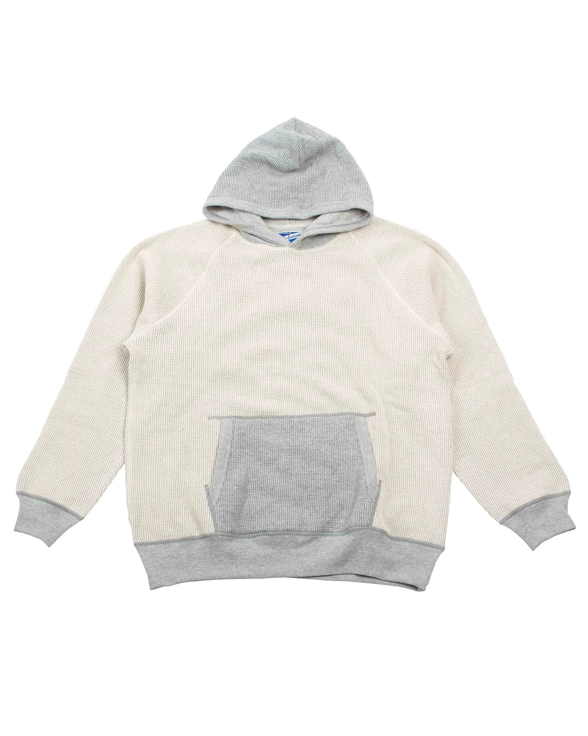 The Real McCoy's MC22005 Thermal Sweatshirt (Two-Tone) Grey