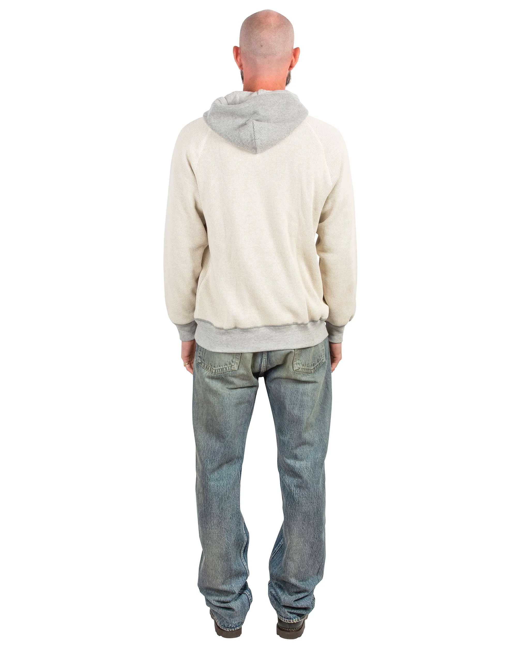 The Real McCoy's MC22005 Thermal Sweatshirt (Two-Tone) Grey