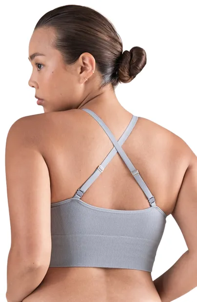 The TENCEL™ Seamless Bralette Storm Grey