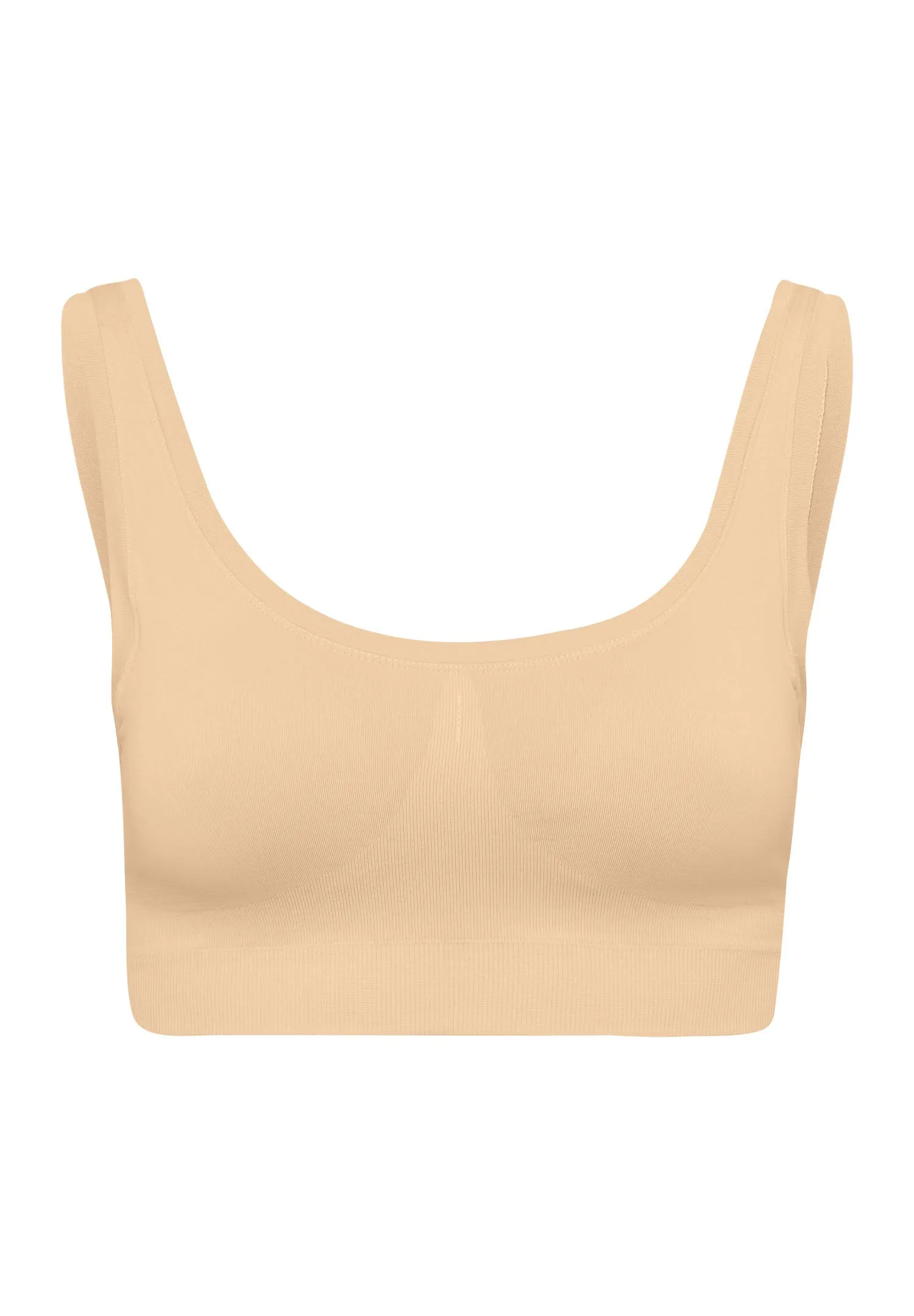 Touch Feeling Crop Top Padded | Beige 71806-274