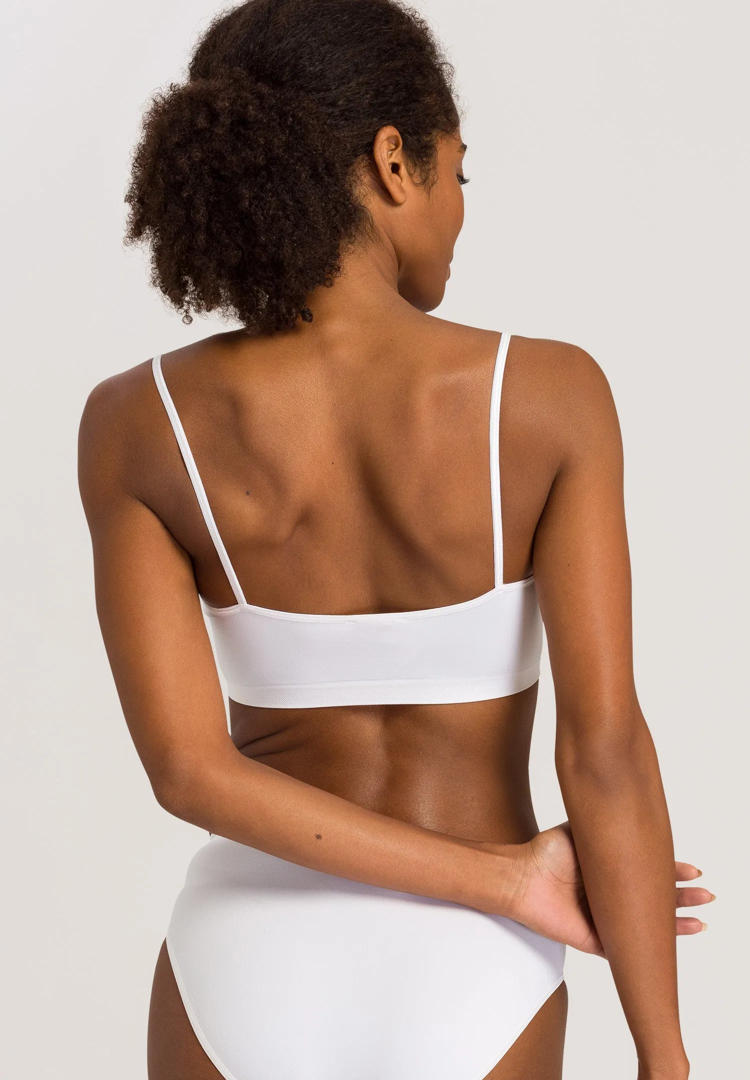 Touch Feeling Spaghetti Crop Top | White 71824-101