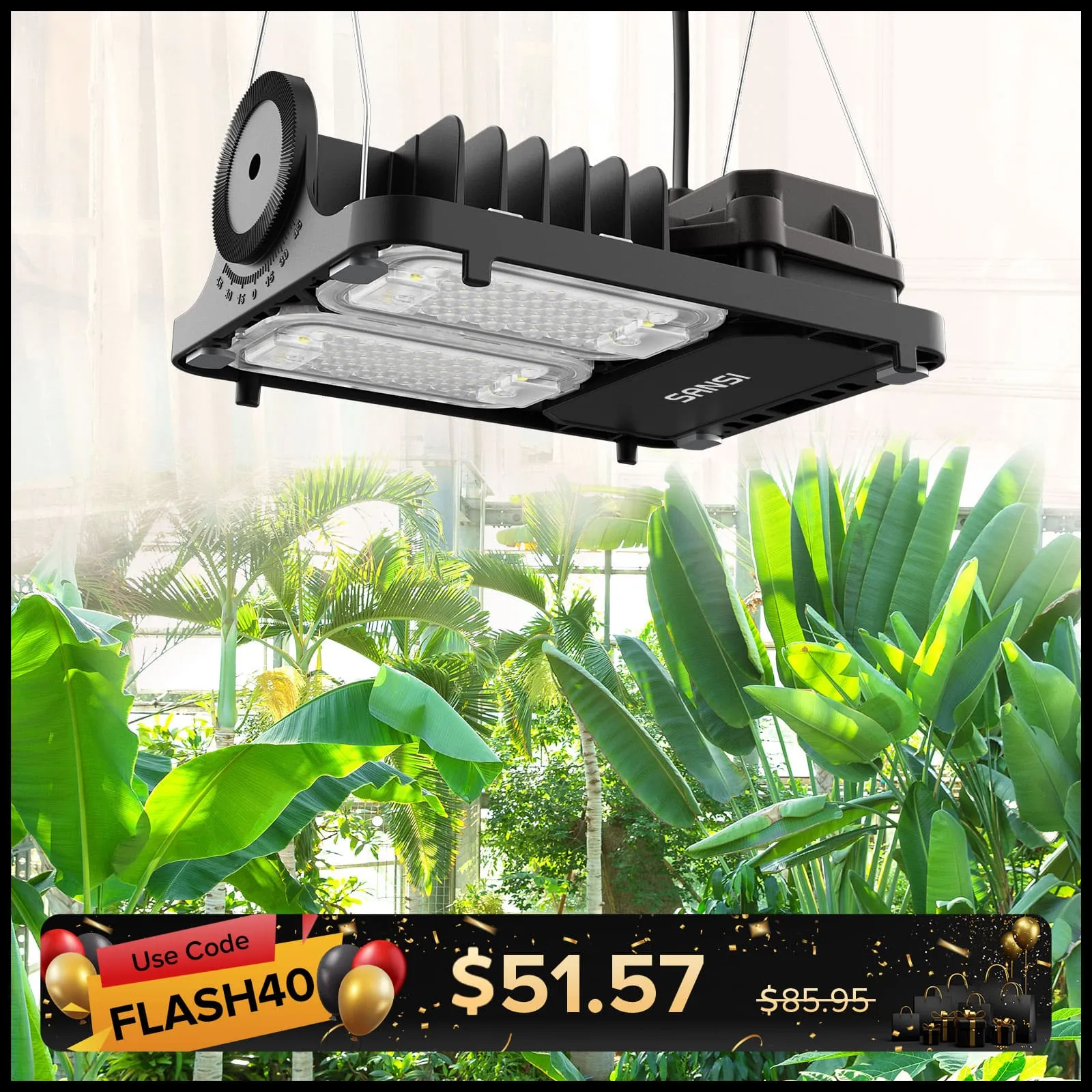 Upgraded Dimmable 70W LED Grow Light (US/EU ONLY)