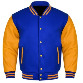 Varsity Jacket - Royal Gold